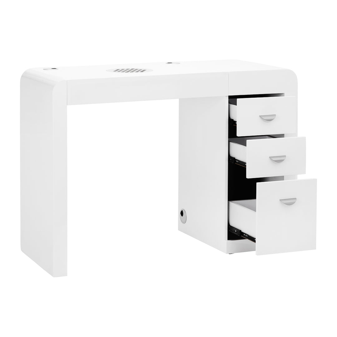 Table de Manucure 312 Blanc avec Aspiration 2