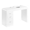 Table Manucure 312 Blanc Droite