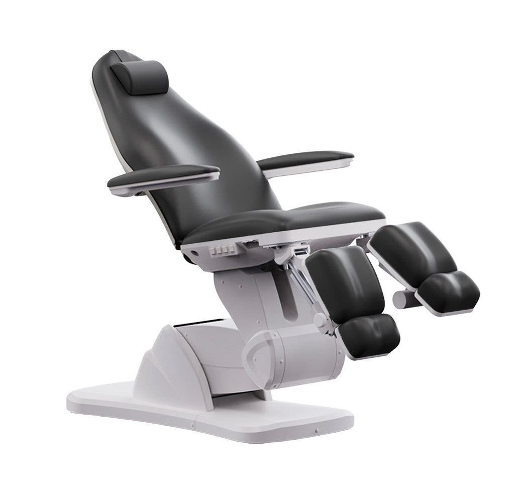 Fauteuil Esthétique Électrique Amazoni Pedi Blanc-Gris foncé