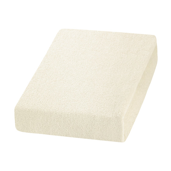Housse pour Fauteuil Esthétique et Table de Massage Terry 190 x 60 cm Crème