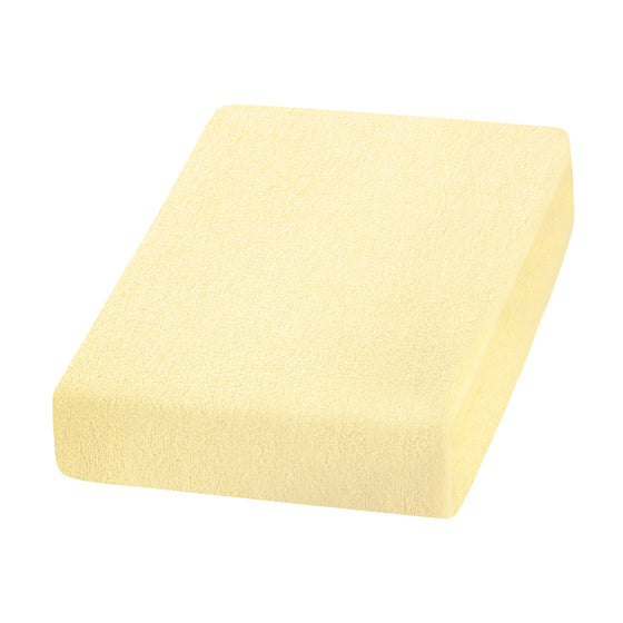 Housse pour Fauteuil Esthétique et Table de Massage Terry 190 x 60 cm Jaune