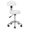 Tabouret à Roulettes Réglable AM-304 Blanc
