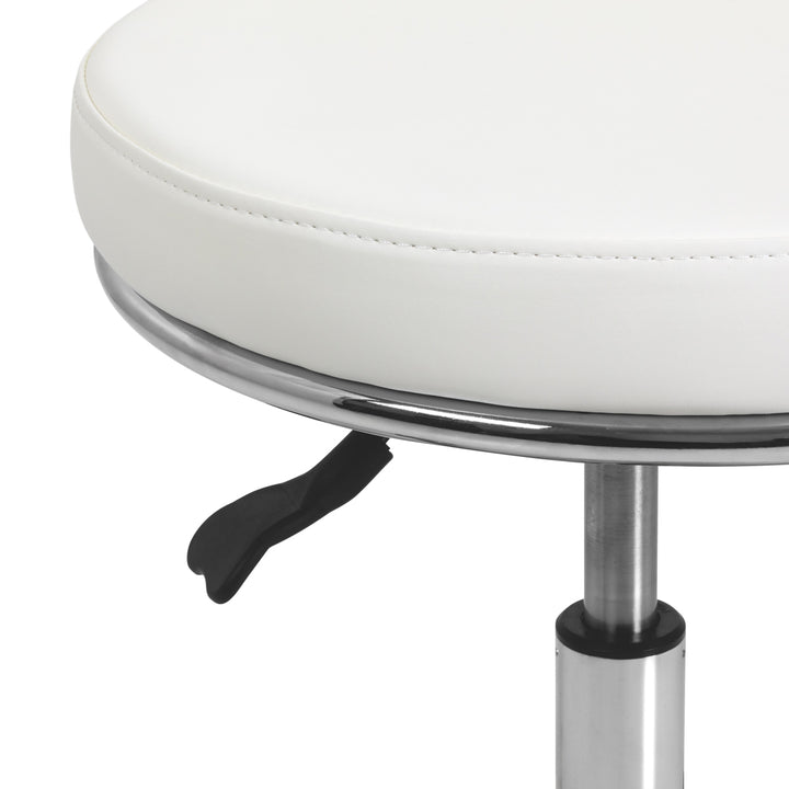 Tabouret à Roulettes Réglable 9266 Blanc - image 6