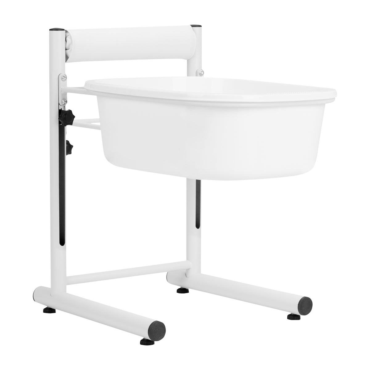 Bain de Pieds Pédicure Réglable en Hauteur Blanc