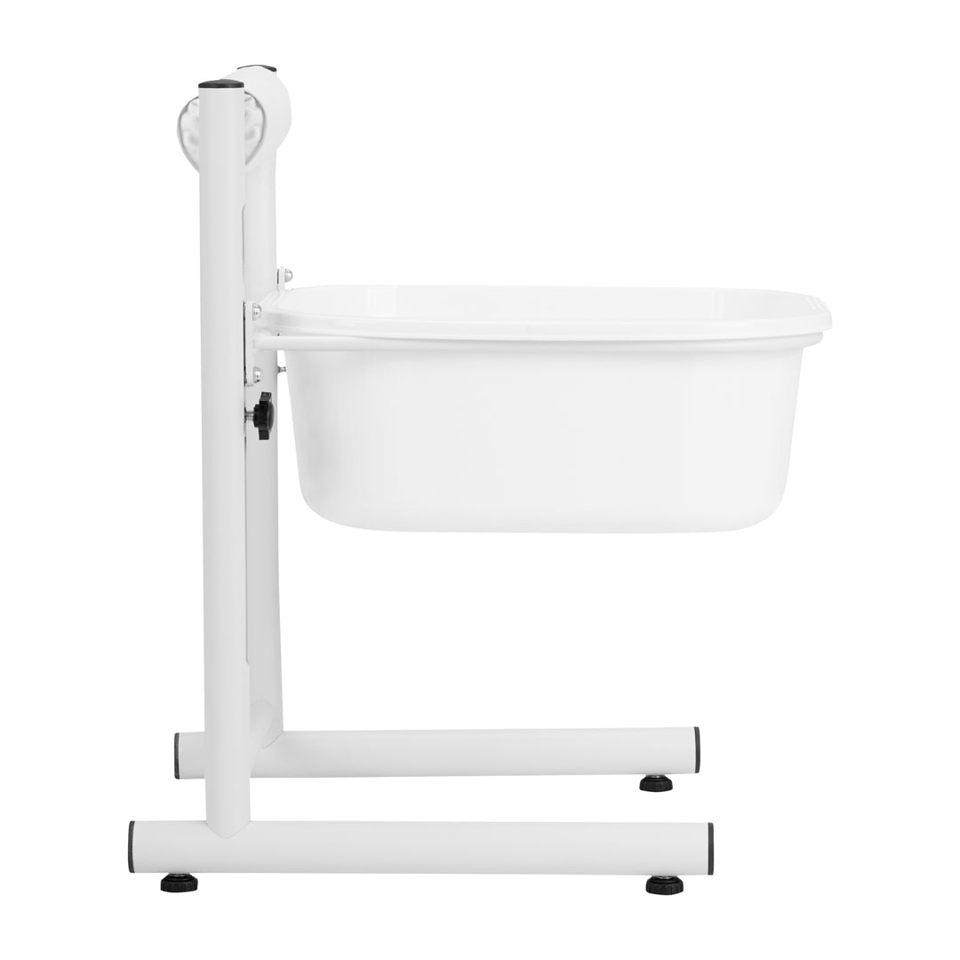 Bain de Pieds Pédicure Réglable en Hauteur Blanc - image 4