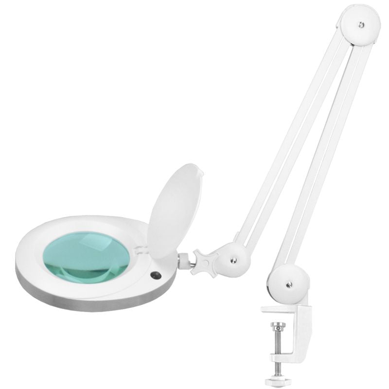 Lampe Loupe LED 60 SMD 5D avec Pince Elegante 6025 Blanc