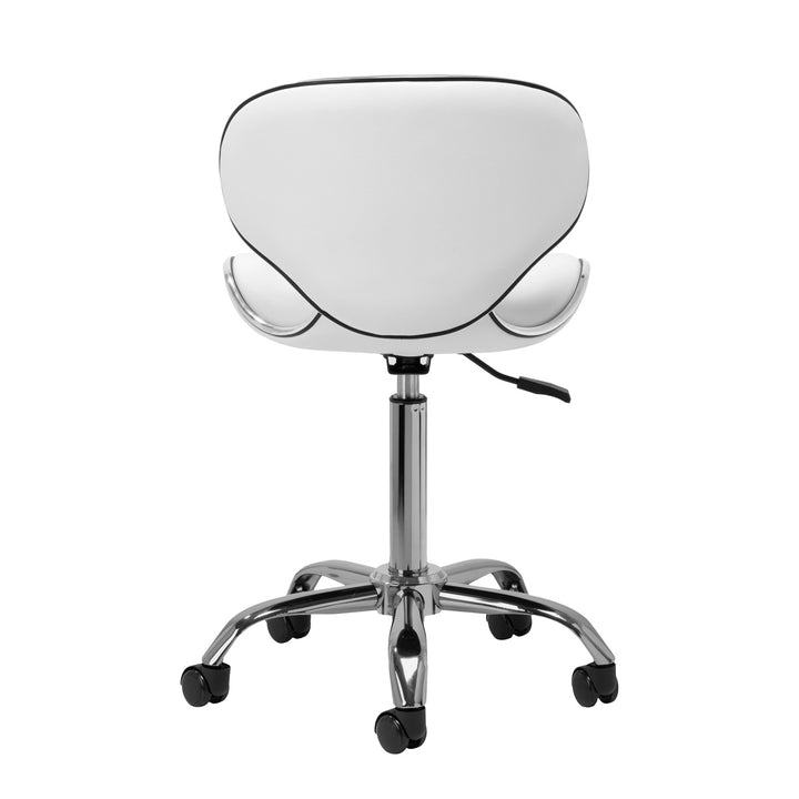 Tabouret à Roulettes Réglable Gabbiano Q-4599 Blanc - image 4