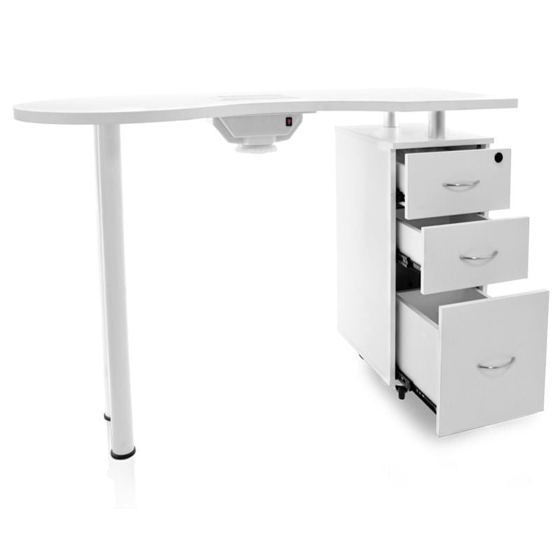 Table de manucure 2042 Blanc avec aspiration 4