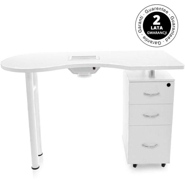 Table de manucure 2042 Blanc avec aspiration 8