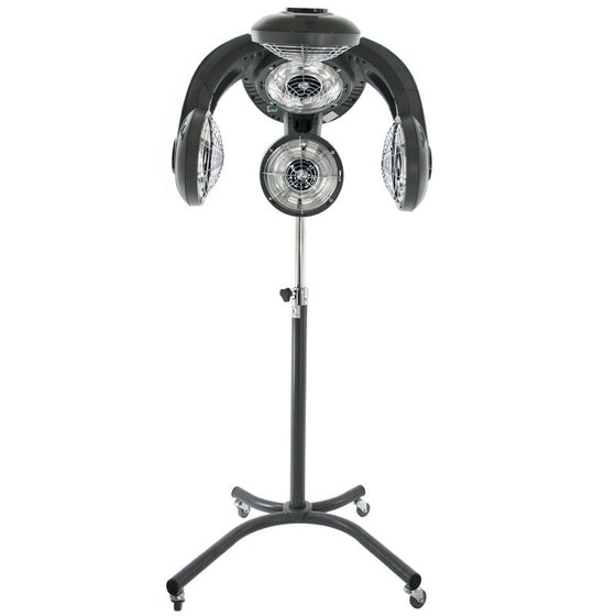 Casque Sèche-Cheveux sur Pied Gabbiano Infrazon GL-505S Gris