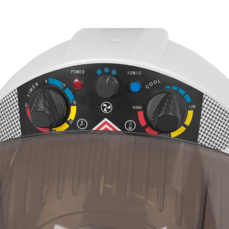 Casque Sèche-Cheveux sur Pied Gabbiano Centurion LVI-203S Triple Vitesse Ionic Blanc