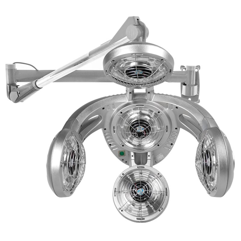 Casque Sèche-Cheveux Mural Gabbiano Infrazon GD-505W Argent