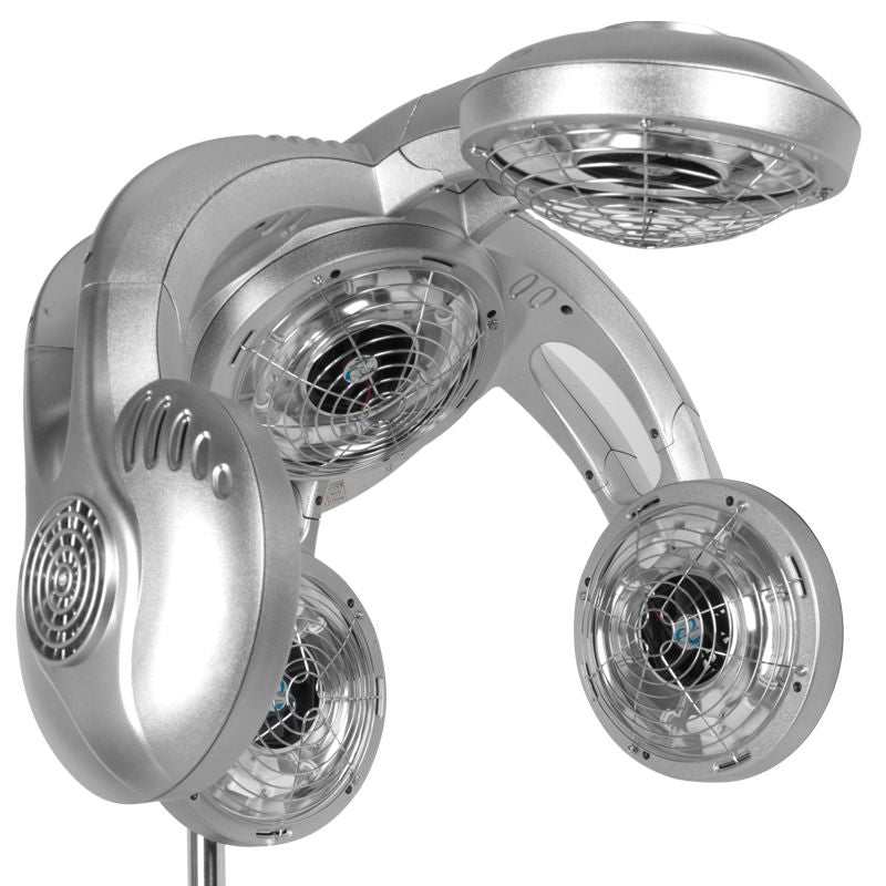 Casque Sèche-Cheveux sur Pied Gabbiano Infrazon GL-505S Argent