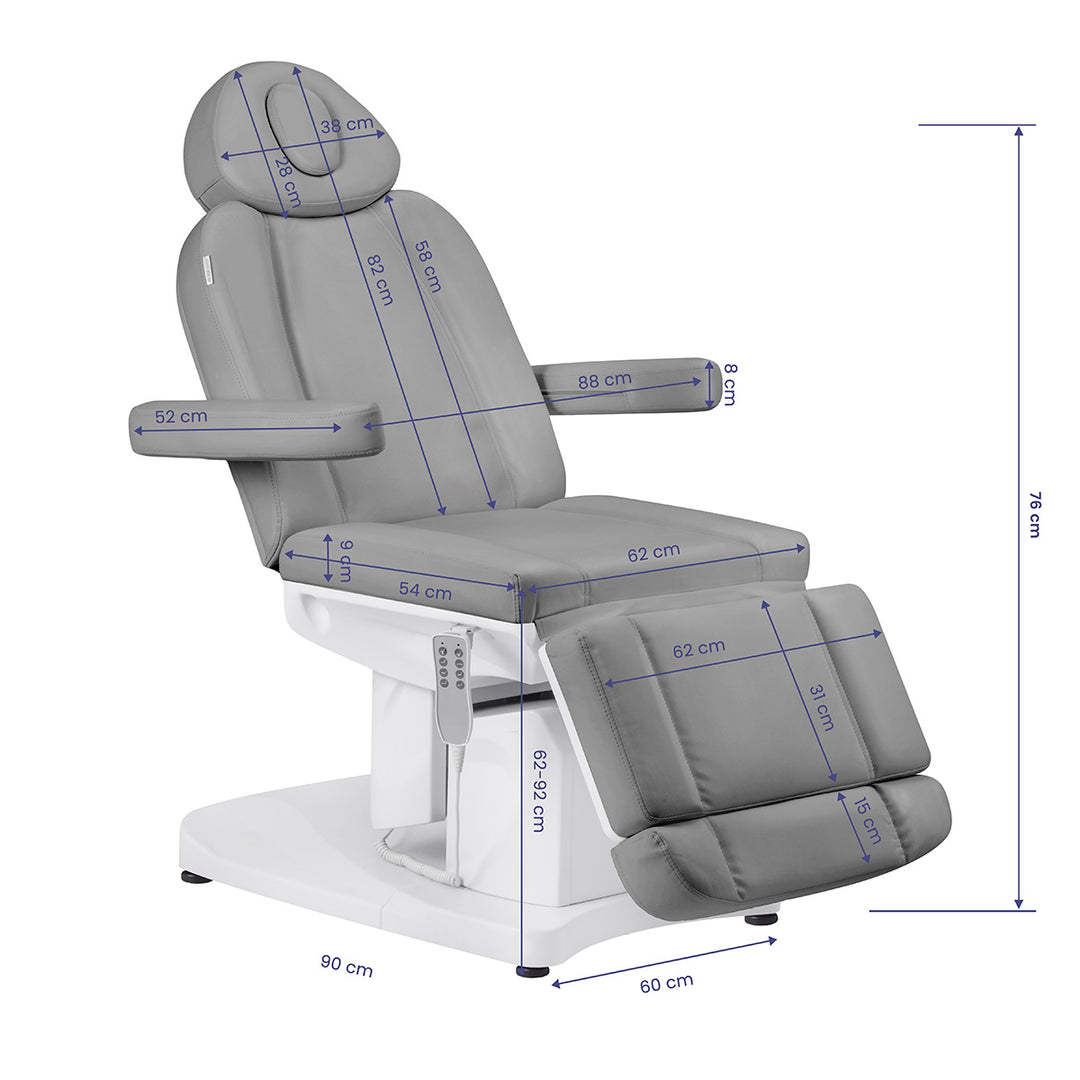 Fauteuil Esthétique Électrique Azzurro 708A 4 Moteurs Gris - image 14