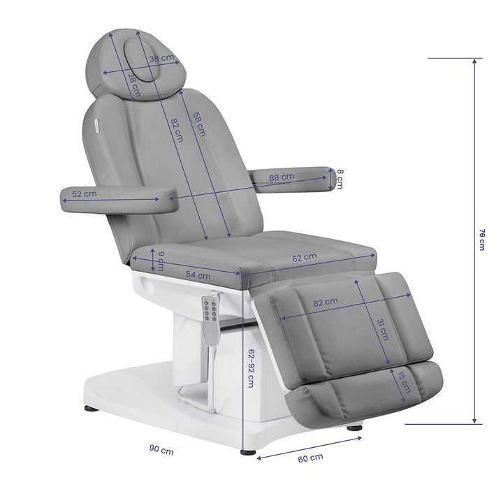 Fauteuil Esthétique Électrique Azzurro 708A 4 Moteurs Gris - image 14