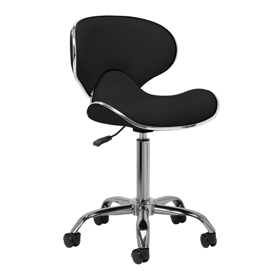 Tabouret à Roulettes Réglable Gabbiano Q-4599 Noir