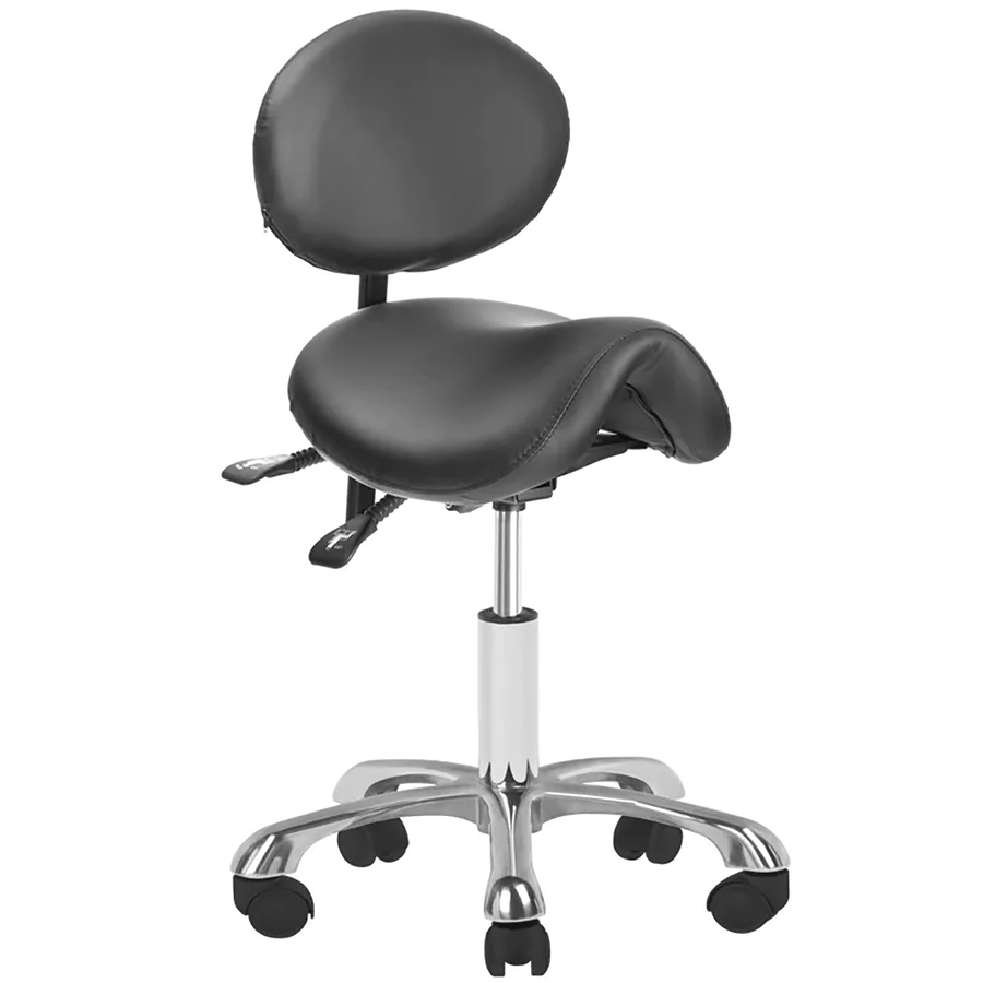 Tabouret de selle 1025 Giovanni Noir 1