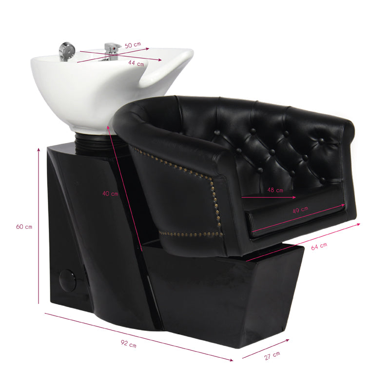 Bac Coiffeur Gabbiano Londres Noir - image 2