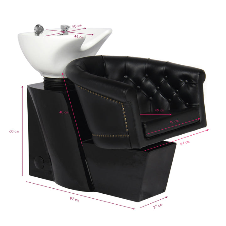 Bac Coiffeur Gabbiano Londres Noir - image 2