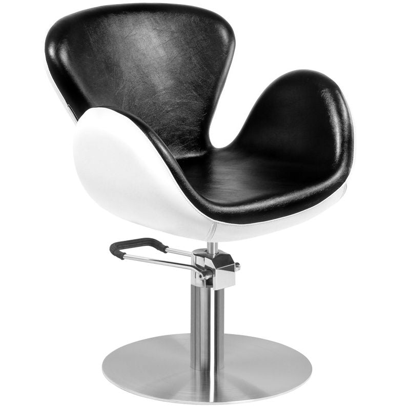 Fauteuil de Coiffeur Gabbiano Amsterdam Noir-Blanc
