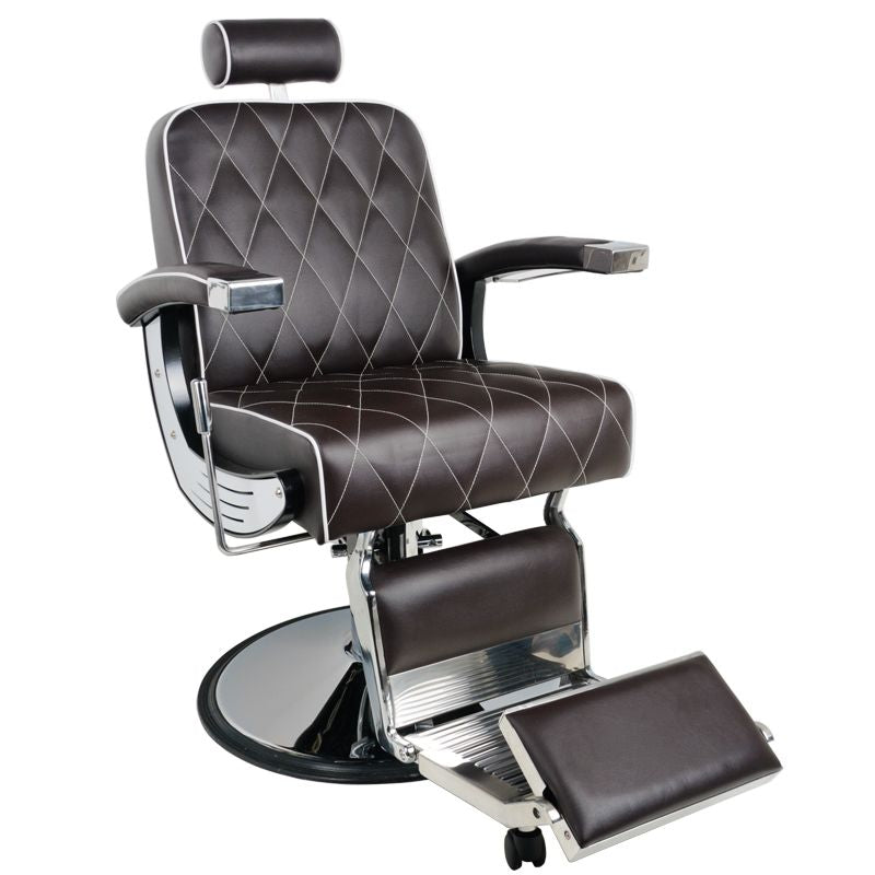 Fauteuil de barbier Gabbiano Imperial Marron 1