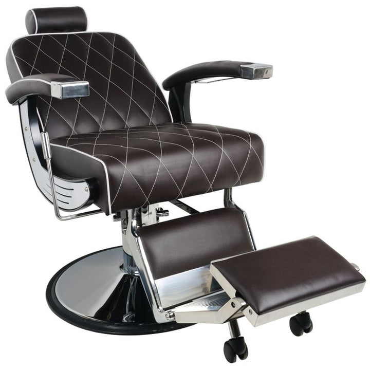 Fauteuil de barbier Gabbiano Imperial Marron 4