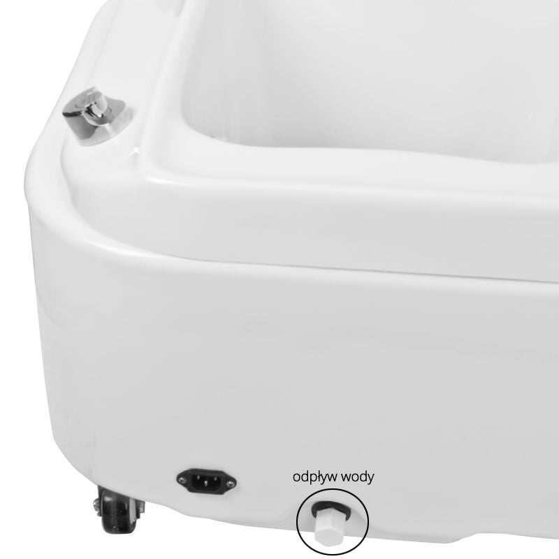 Bain de Pieds Pédicure avec Hydromassage Azzurro A023 Blanc - image 7
