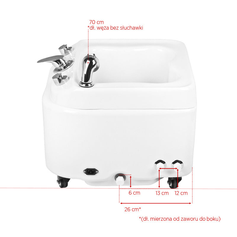 Bain de Pieds Pédicure avec Hydromassage Azzurro A023 Blanc - image 9