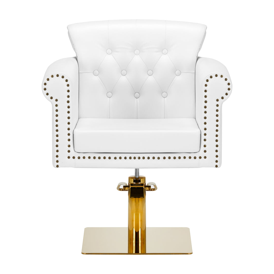 Fauteuil de Coiffeur Gabbiano Berlin Or-Blanc
