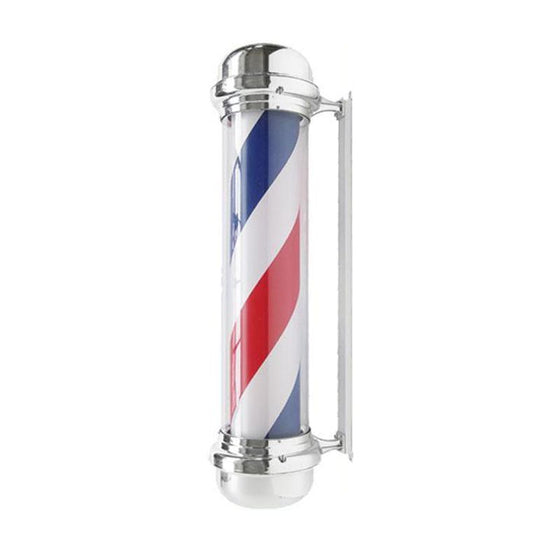 Barber Pole Lumineux et Rotatif Gabbiano BB-02 Argent