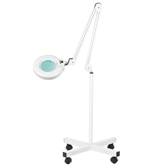 Lampe Loupe sur Pied 5D S4 Blanc