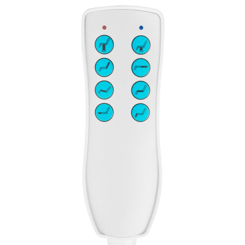 Fauteuil Esthétique Électrique Pivotant Azzurro 869A 4 Moteurs Blanc