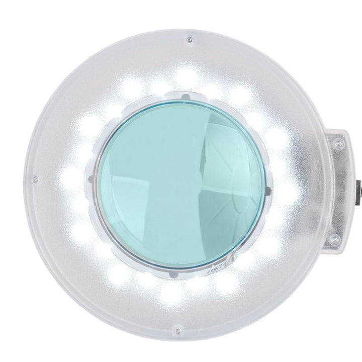 Lampe loupe LED S5 5D sur Pied Blanc 2
