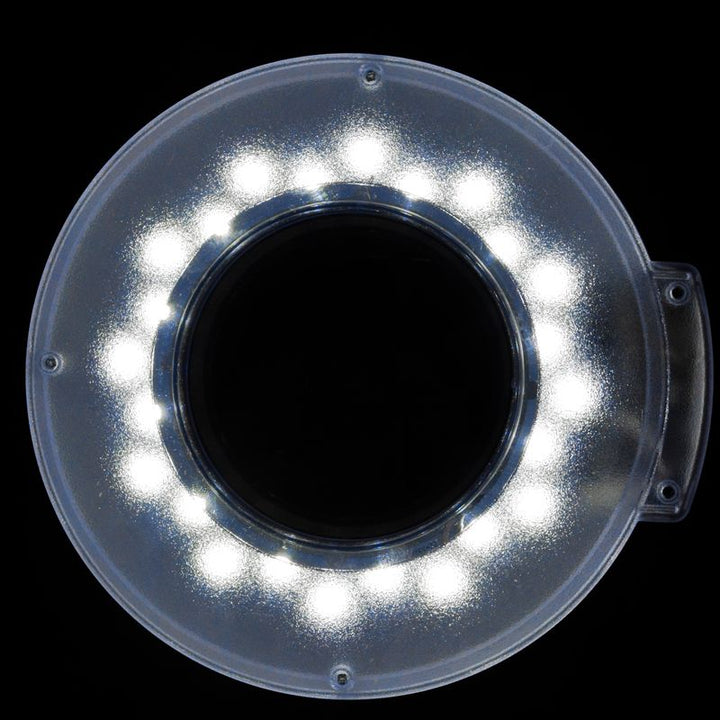 Lampe loupe LED S5 5D sur Pied Blanc 3