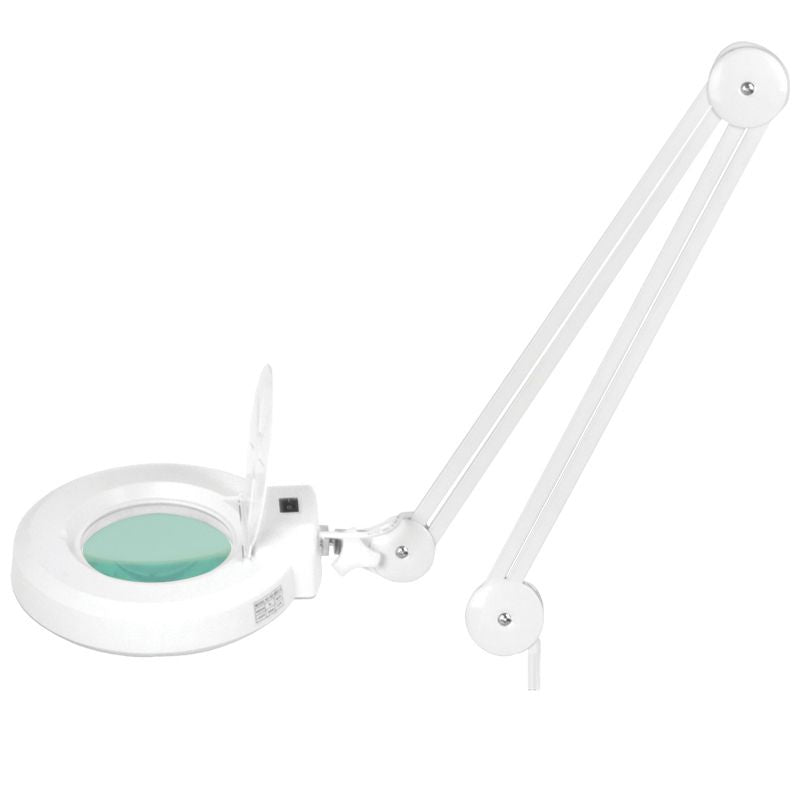 Lampe loupe LED S5 5D sur Pied Blanc 6