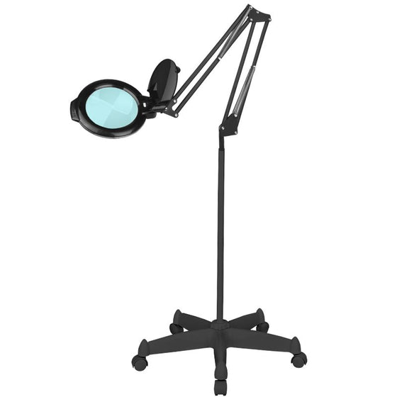 Lampe Loupe LED SMD 5D sur Pied Glow Moonlight 8013 Noir