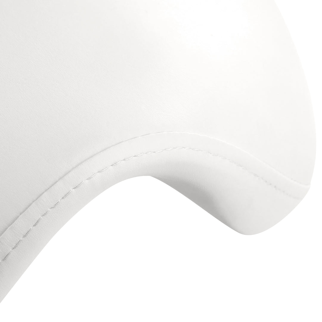 Tabouret Selle à Roulettes Réglable avec Dossier 6001 Blanc - image 7