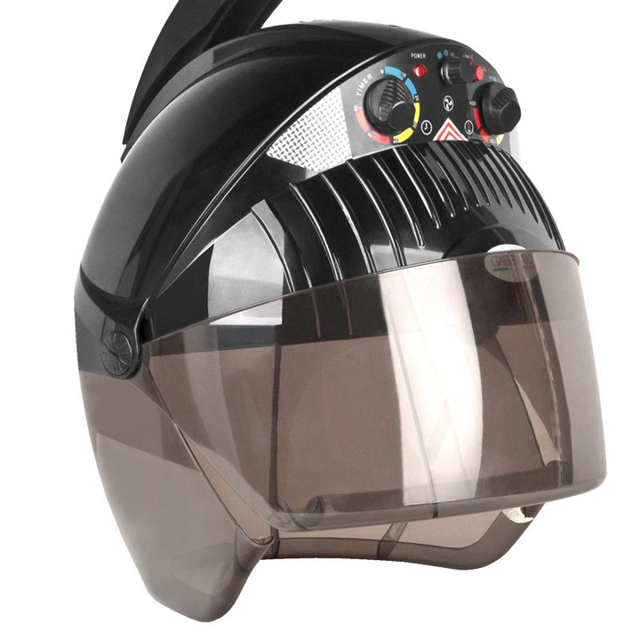 Casque Sèche-Cheveux Mural Gabbiano Centurion DVI-303W Triple Vitesse Ionic Noir