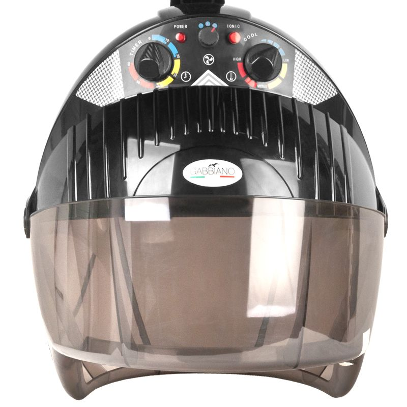 Casque Sèche-Cheveux Mural Gabbiano Centurion DVI-303W Triple Vitesse Ionic Noir