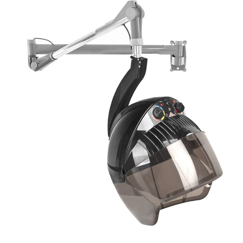 Casque de Séchage Gabbiano Centurion DVI-303W avec Support Mural Triple Speed Ionic Noir