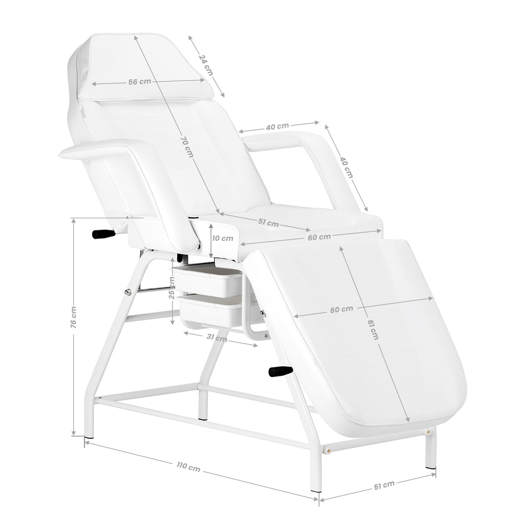 Fauteuil Esthétique 557A Blanc - image 19