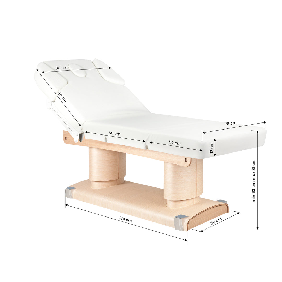 Table de massage électrique Azzurro 838 Blanc Chauffante - image 9