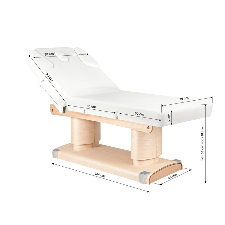 Table de massage électrique Azzurro 838 Blanc Chauffante - image 9