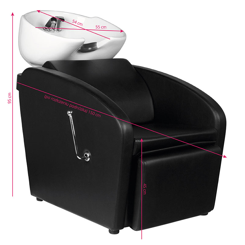 Bac Coiffeur Gabbiano Bergen Noir - image 5