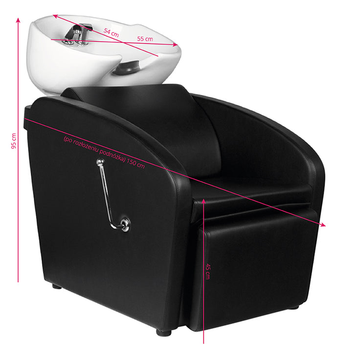 Bac Coiffeur Gabbiano Bergen Noir - image 5