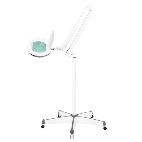 Lampe Loupe LED 60 SMD 5D sur Pied Intensité Réglable Elegante 6028 Blanc