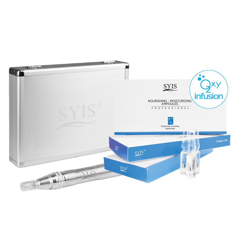Microneedling Pen Syis 05 Argent avec Cosmétiques