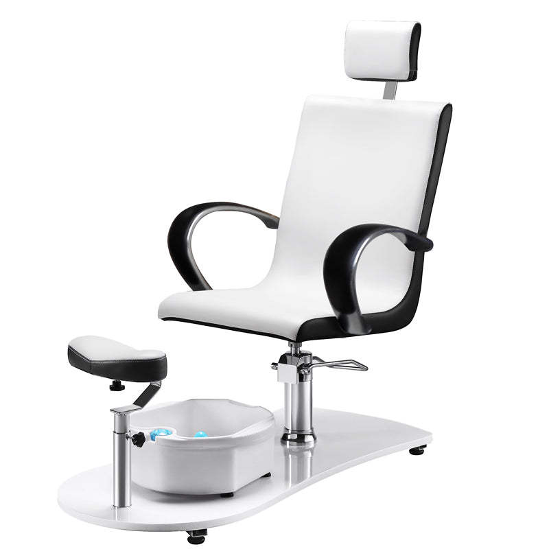 Fauteuil Pédicure Spa Hydraulique Massant Blanc Noir 2