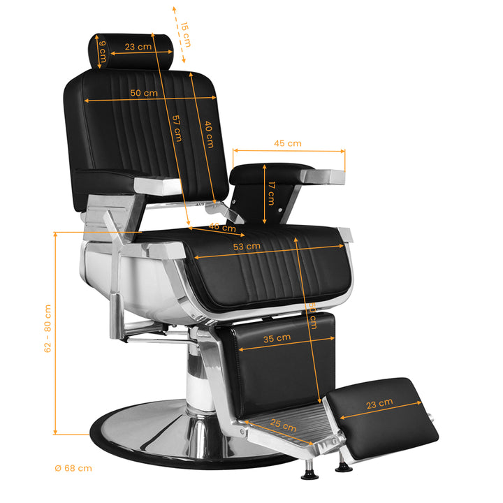 Fauteuil Barbier Hair System Royal X Noir - image 7