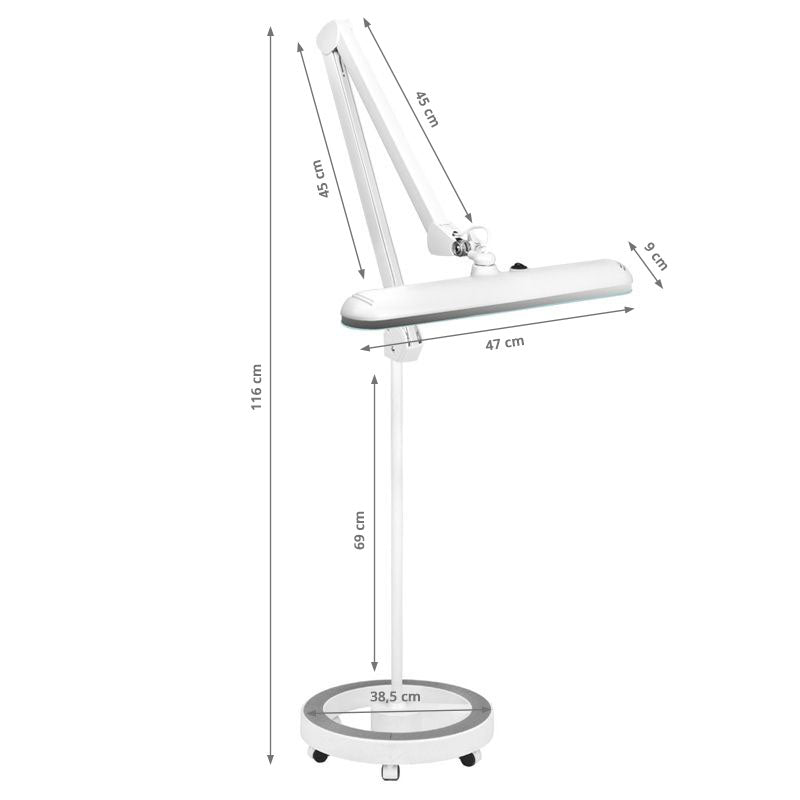 Lampe Esthétique sur Pied Elegante 801S Blanc - image 8